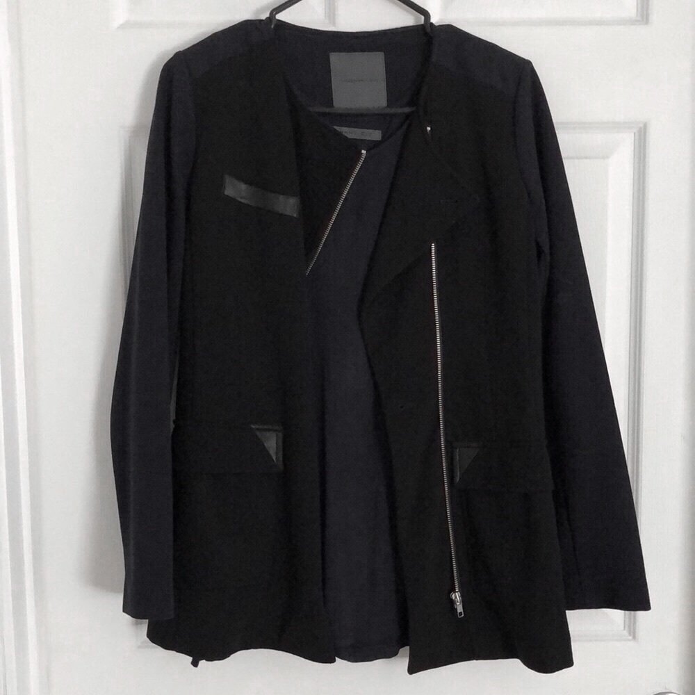 Navy blue jacket and tank set